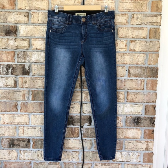 Democracy Ab Technology Stretchy Tummy Slim Mid Rise Medium Wash Skinny Jeans 10 - Picture 2 of 16